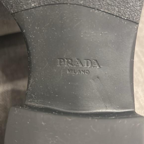 PRADA Silver Loafers size 37.5 - Picture 5 of 9